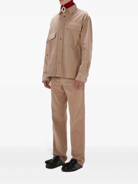 Camasi JW Anderson JW Anderson Patchwork Overshirt Beige Barbati (BM 14976109) 2