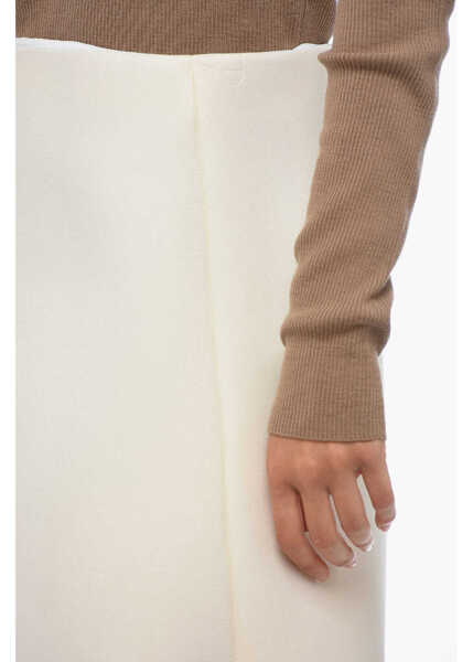 Fuste scurte Neil Barrett Back Zipped Bonded A-Line Miniskirt White Femei (BM 14981557) 3