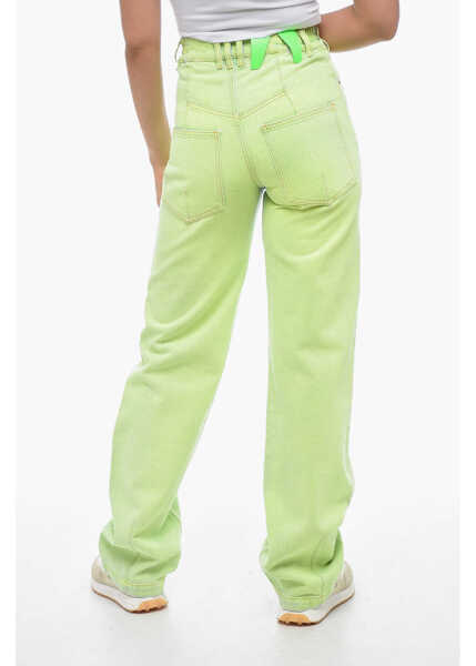 Blugi evazati DARKPARK Coated Denim Mom Fit Denims 22Cm Yellow Femei (BM 14981602) 2