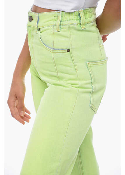 Blugi evazati DARKPARK Coated Denim Mom Fit Denims 22Cm Yellow Femei (BM 14981602) 3