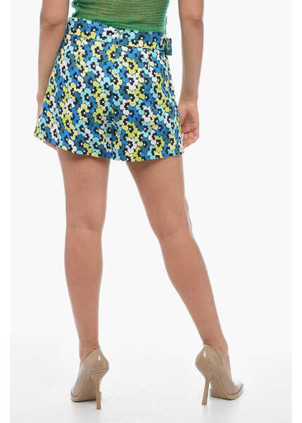 Pantaloni scurti Michael Kors Canapa Shorts With Floral Pattern Multicolor Femei (BM 14981608) 2