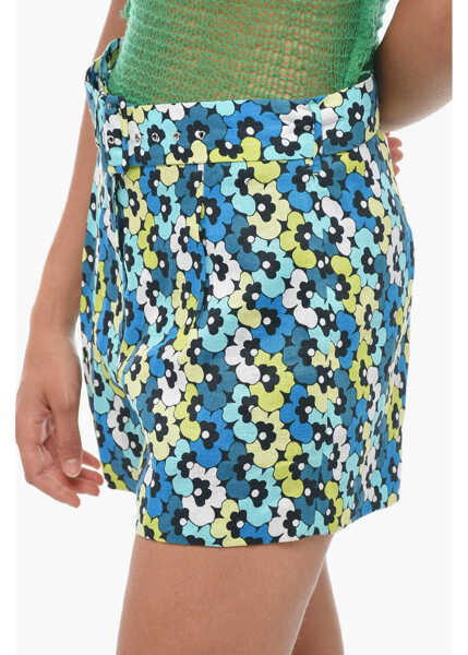Pantaloni scurti Michael Kors Canapa Shorts With Floral Pattern Multicolor Femei (BM 14981608) 3