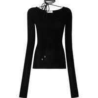 Pulovere Deep-Neckline Heather Sweater Femei