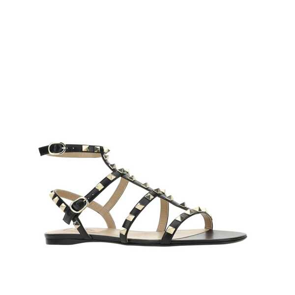 Sandale Valentino Garavani Valentino Garavani Rockstud Leather Sandals Black Femei (BM 14981971) 2