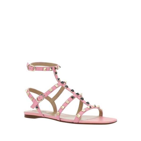Sandale Valentino Garavani Valentino Garavani Rockstud Leather Sandals Pink Femei (BM 14981974) 2