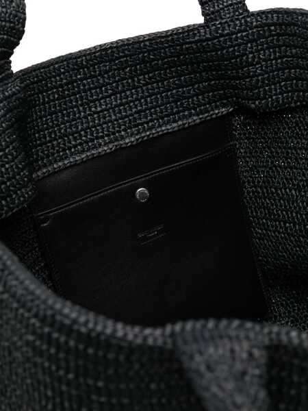Genti de mana Saint Laurent Saint Laurent Rafia Tote Bag Black Femei (BM 14984893) 5