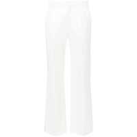 Pantaloni casual White Flared Trousers In Wool And Silk Woman Femei