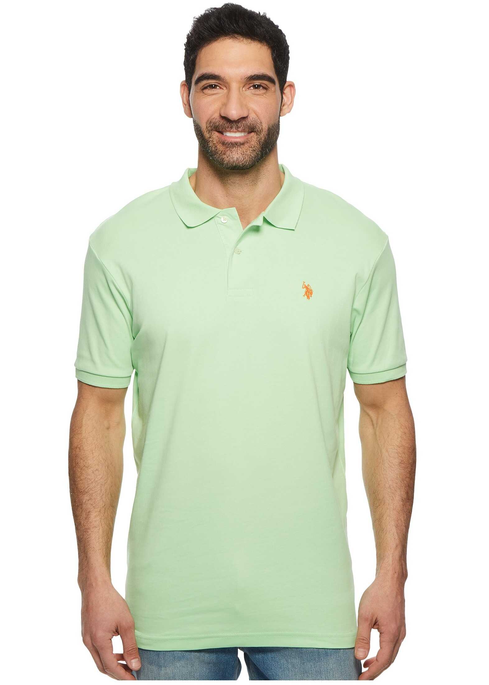 Tricou U.S. POLO ASSN. Solid Interlock Polo Summer Green