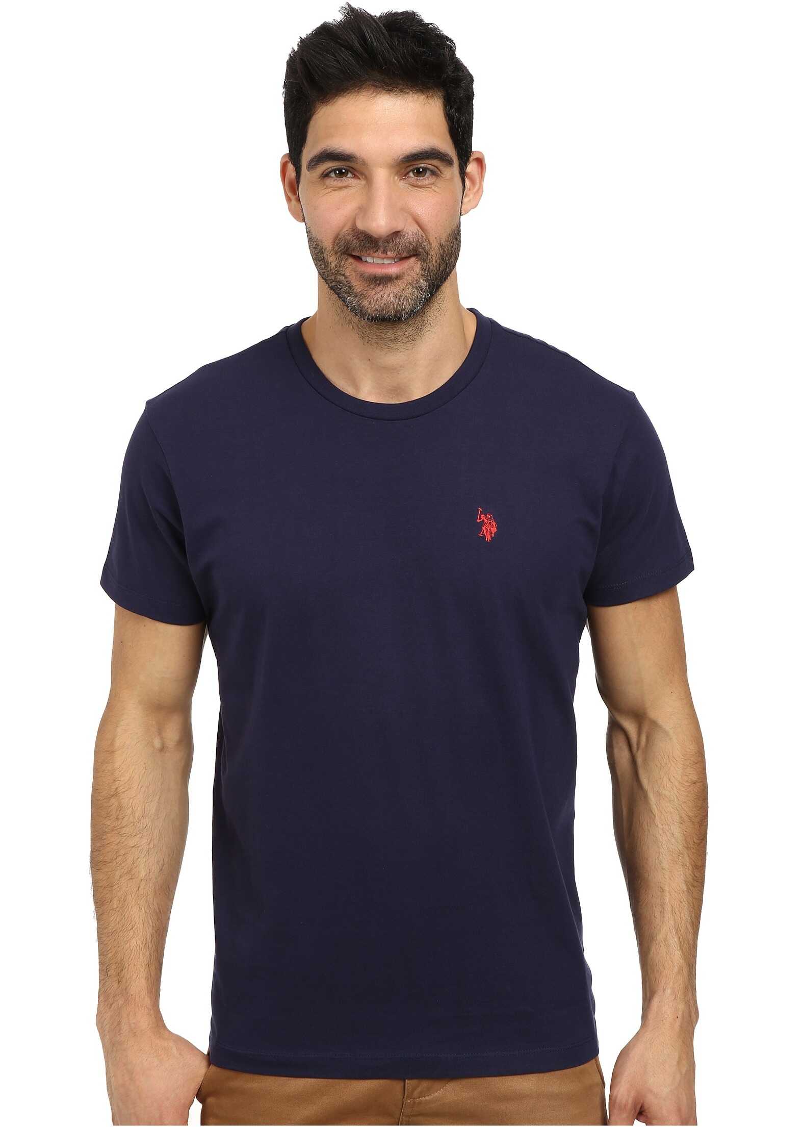 Tricou U.S. POLO ASSN. Crew Neck Small Pony T-Shirt Classic Navy