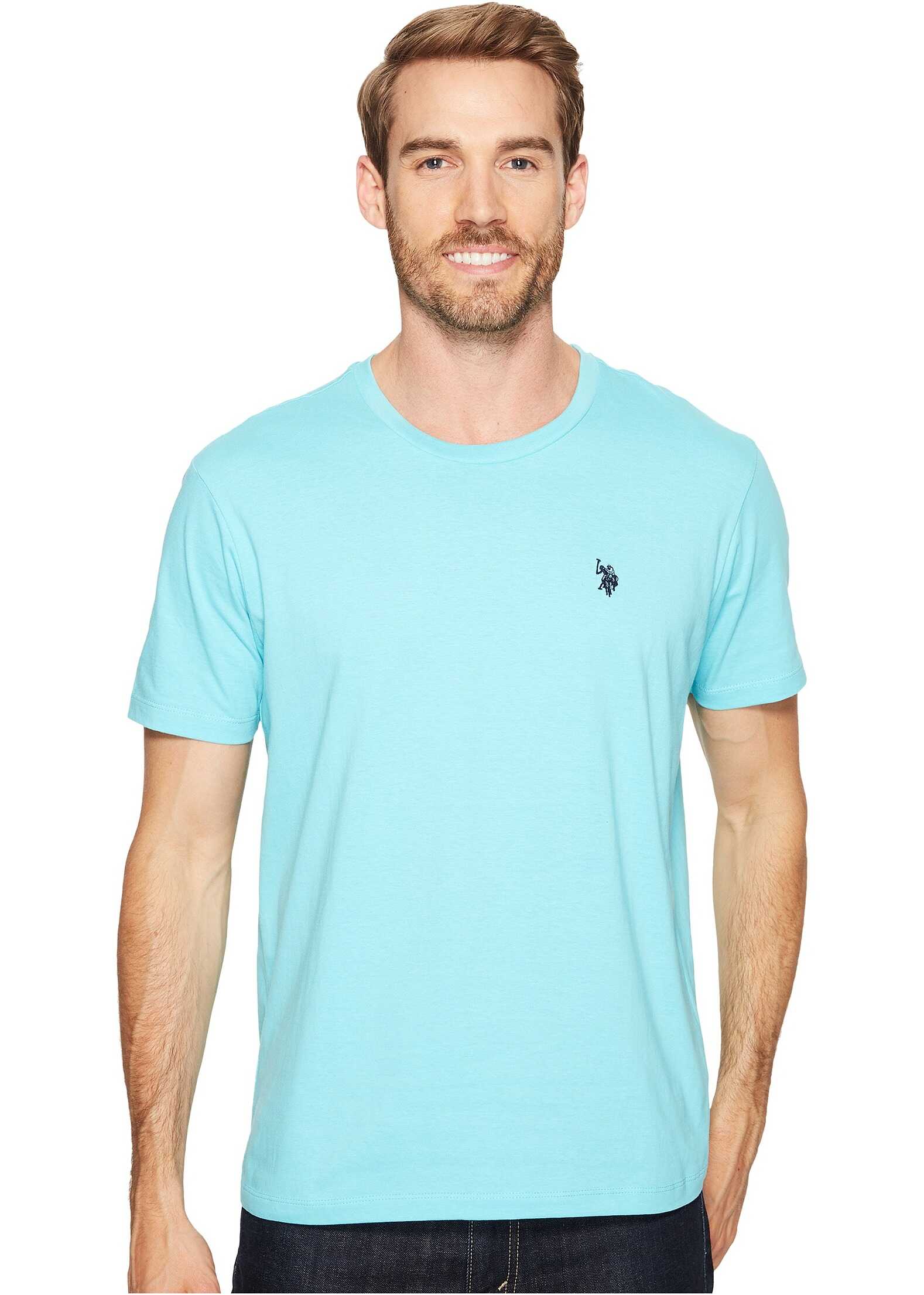 Tricou U.S. POLO ASSN. Crew Neck Small Pony T-Shirt Painters Aqua