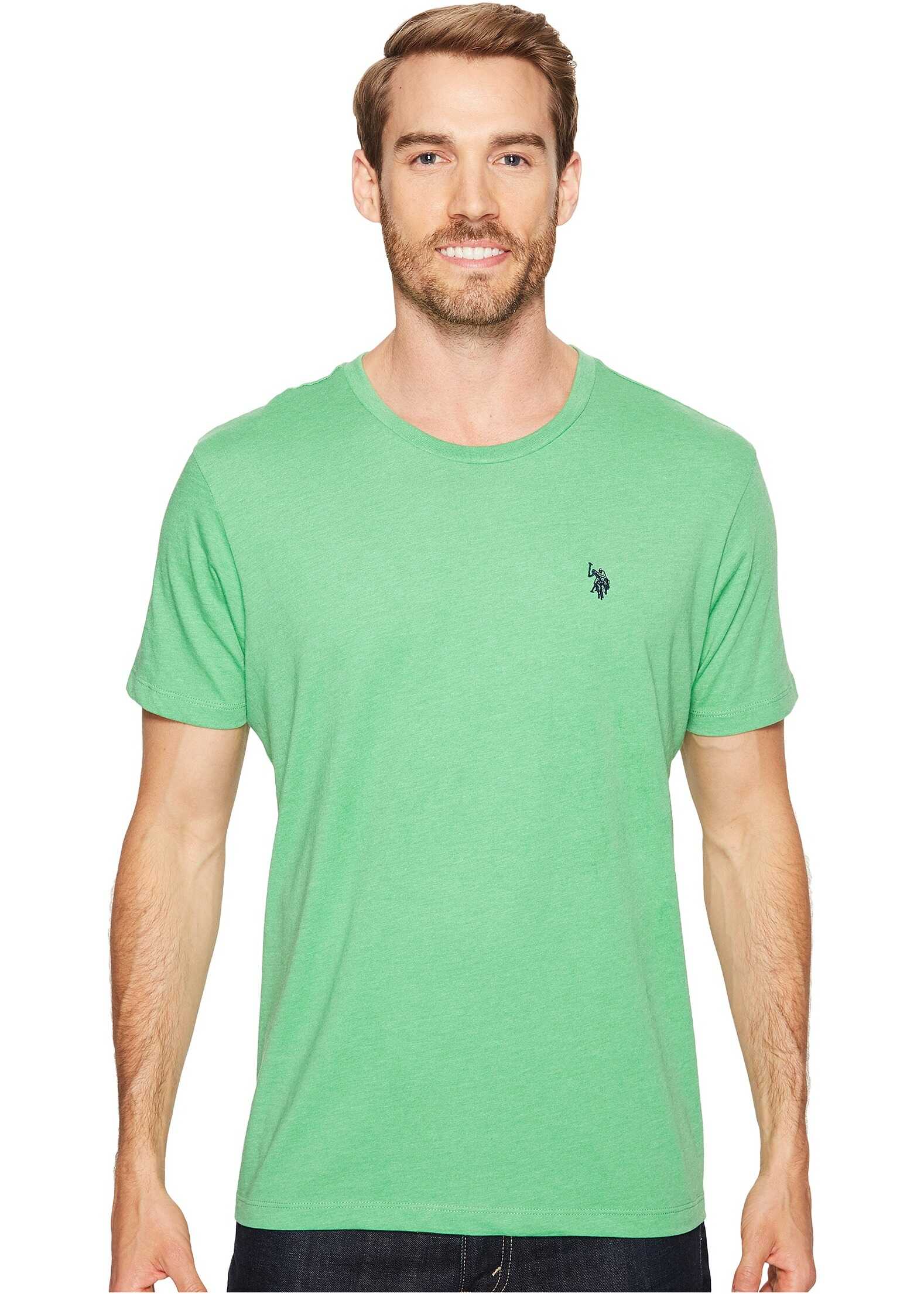 Tricou U.S. POLO ASSN. Crew Neck Small Pony T-Shirt Grass Heather