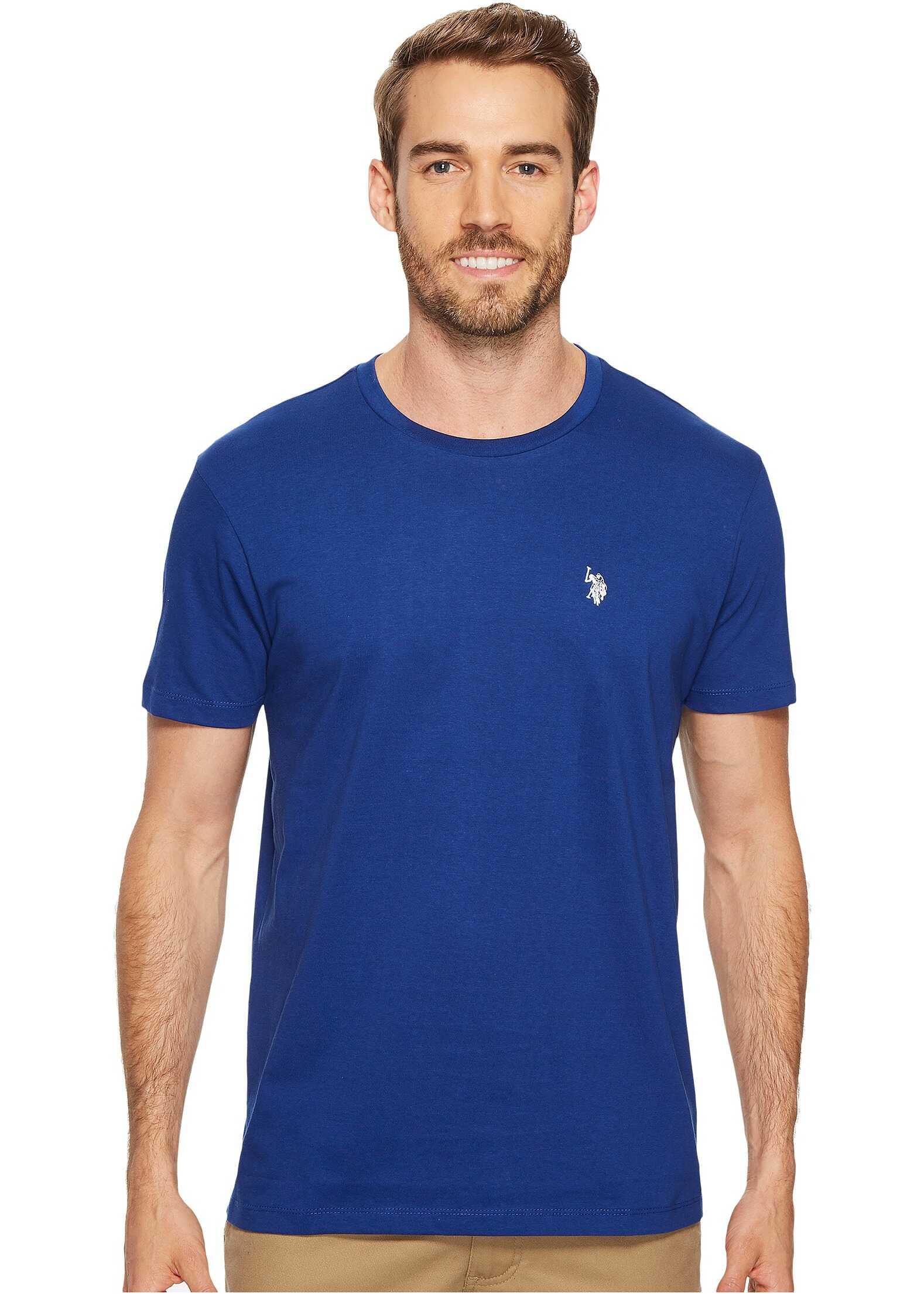 Tricou U.S. POLO ASSN. Crew Neck Small Pony T-Shirt Barcelona Blue