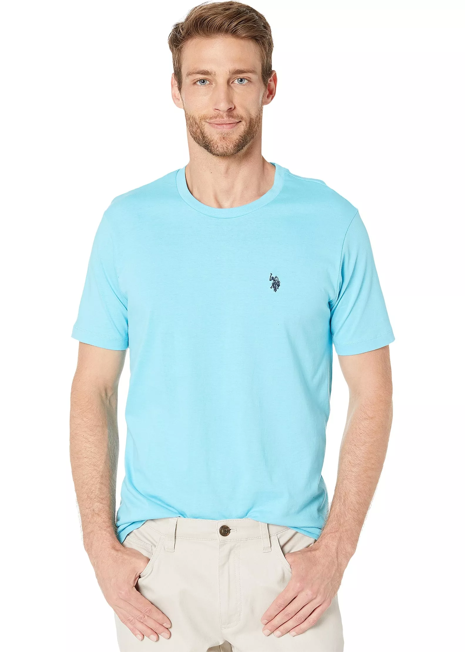 U.S. POLO ASSN. Crew Neck Small Pony T-Shirt Horizon Blue