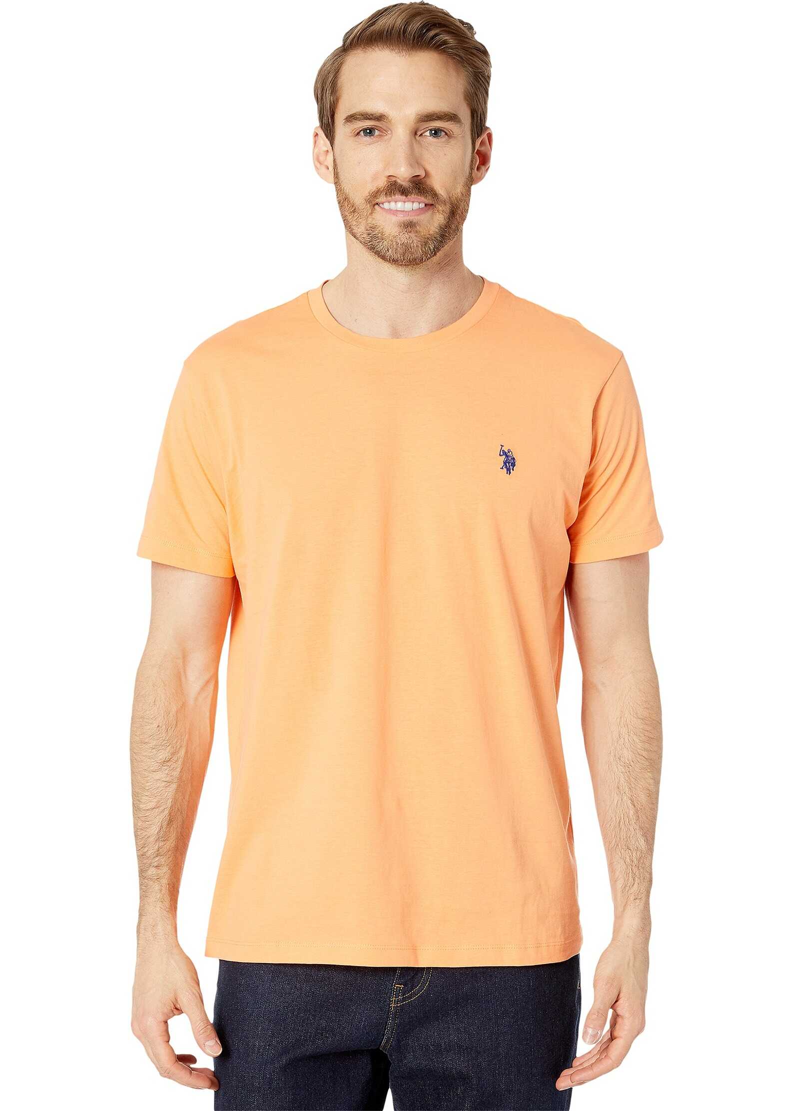 U.S. POLO ASSN. Crew Neck Small Pony T-Shirt Honey Orange