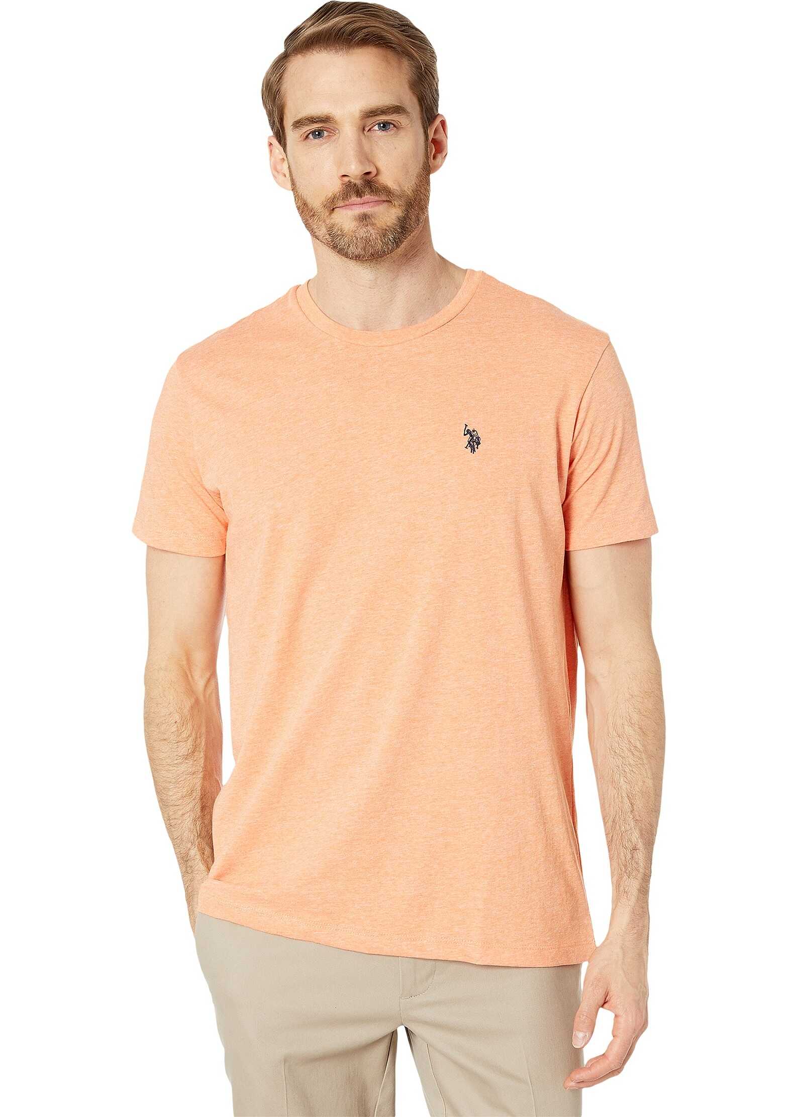 U.S. POLO ASSN. Crew Neck Small Pony T-Shirt Sunrise Heather