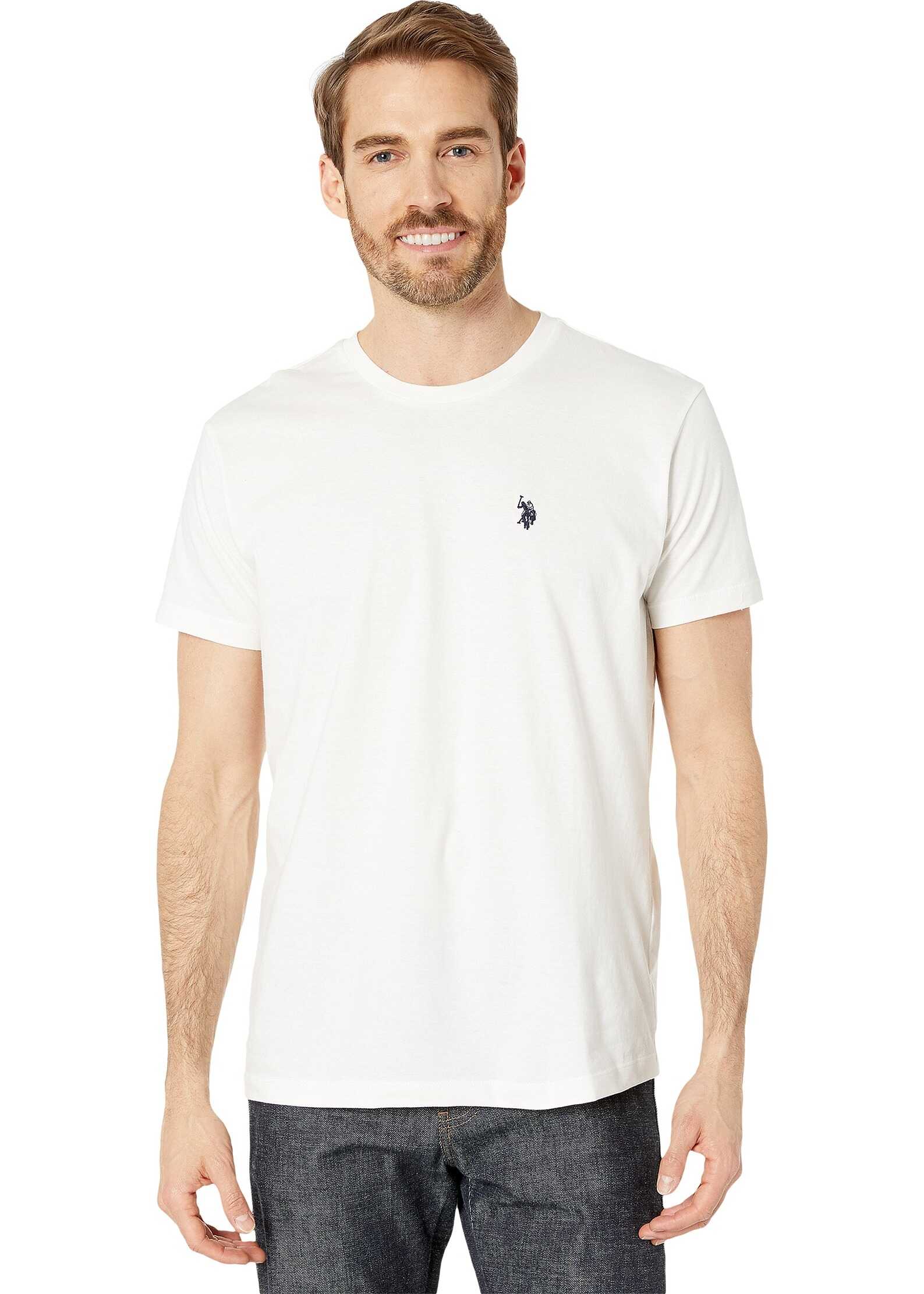 U.S. POLO ASSN. Crew Neck Small Pony T-Shirt White Winter