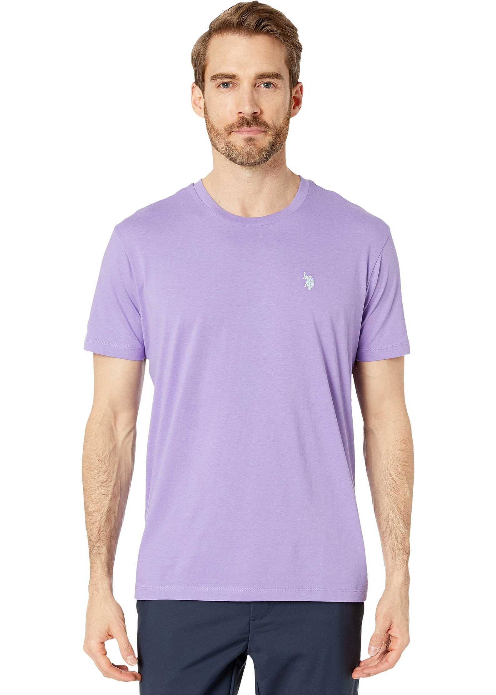 U.S. POLO ASSN. Crew Neck Small Pony T-Shirt Paisley Purple