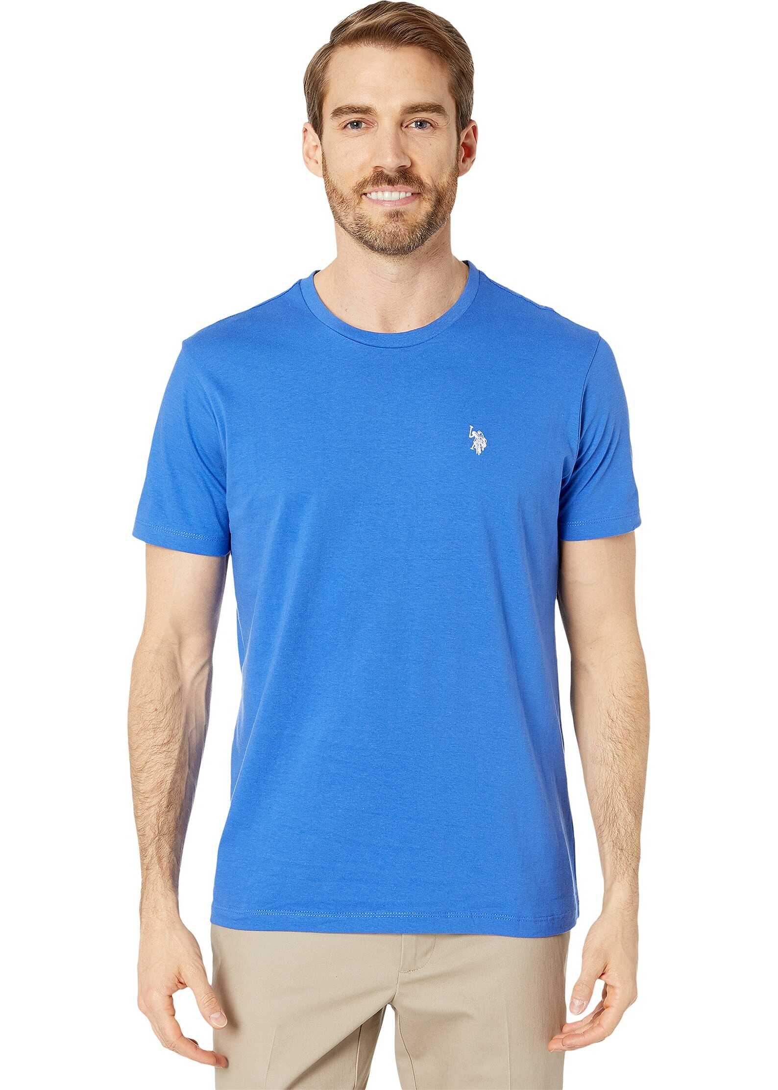 U.S. POLO ASSN. Crew Neck Small Pony T-Shirt Wedding Blue