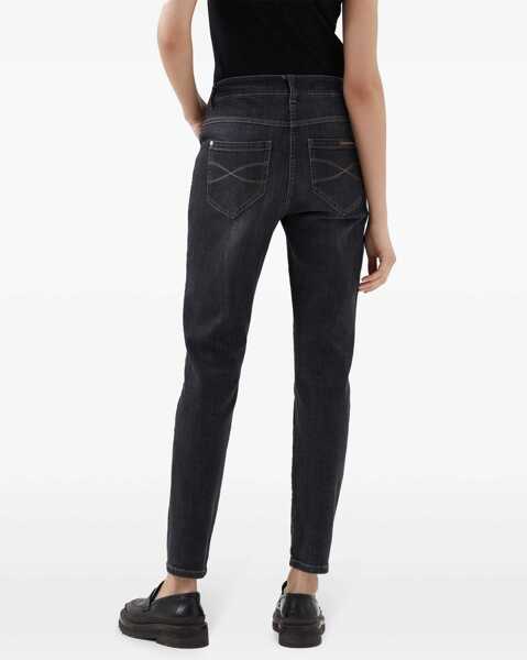 Blugi Brunello Cucinelli Skinny Jeans DARK BLACK DENIM Femei (BM 14991607) 4