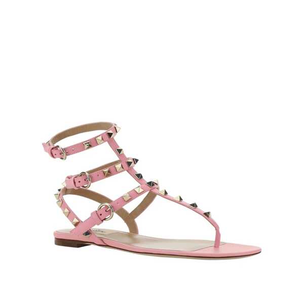 Sandale Valentino Garavani Valentino Garavani Rockstud Flip-Flop Sandals Pink Femei (BM 14991889) 2