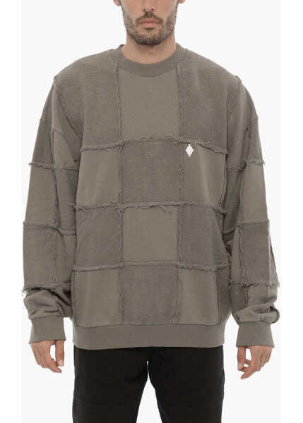 Bluze de trening Marcelo Burlon Cotton Crew-Neck Sweatshirt Green Barbati (BM 14991922) 1