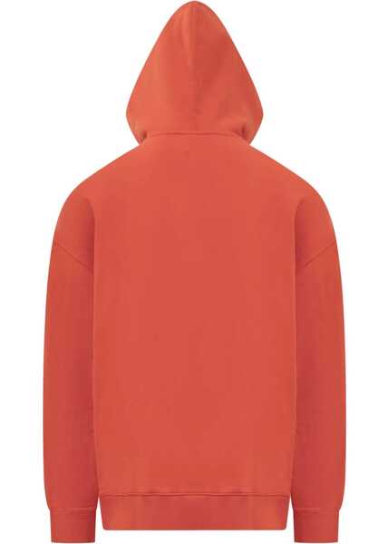 Bluze de trening Marcelo Burlon Cotton Optical Cross Hoodie With Patch Pocket Red Barbati (BM 14991925) 2