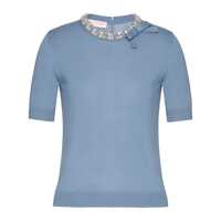 Pulovere Valentino Garavani Crystal Round Neck Knit Femei