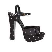 Pantofi cu toc Dolce & Gabbana Keira Platform Sandal In Satin Femei