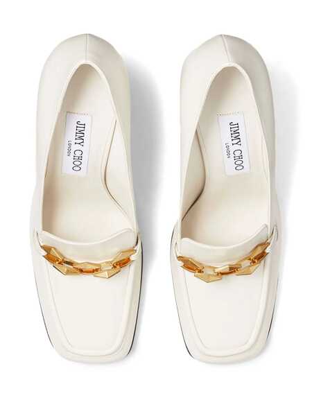 Mocasini Jimmy Choo Jimmy Choo Leather Pumps Beige Femei (BM 14997967) 4