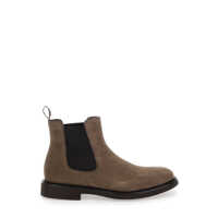Bocanci 'Beatles' Brown Chelsea Boots In Suede Man Barbati