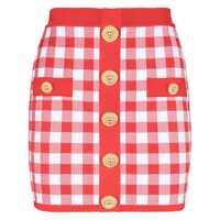 Fuste Balmain Gingham Skirt Femei