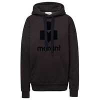 Bluze de trening Black Hoodie With Tonal Logo Print In Cotton Blend Woman Femei