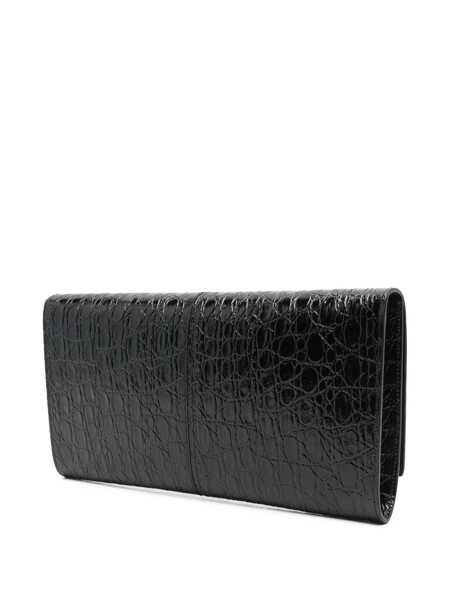 Genti mini Giuseppe Zanotti Giuseppe Zanotti Montserrat Crocco Clutch Black Femei (BM 15013846) 3