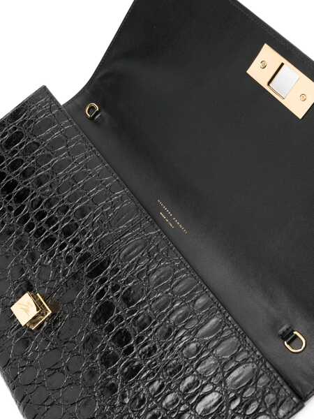 Genti mini Giuseppe Zanotti Giuseppe Zanotti Montserrat Crocco Clutch Black Femei (BM 15013846) 5