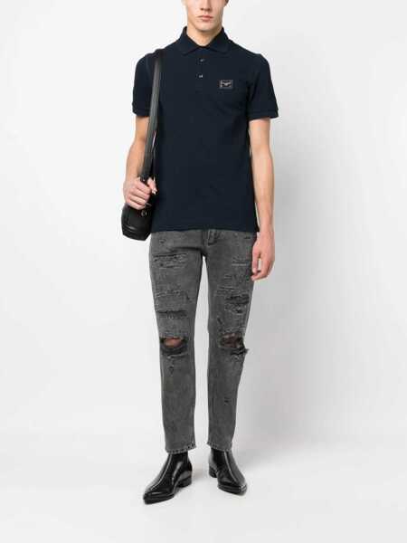 Tricouri Polo Dolce & Gabbana Polo Shirt BLU SCURISSIMO 1 Barbati (BM 15019597) 2