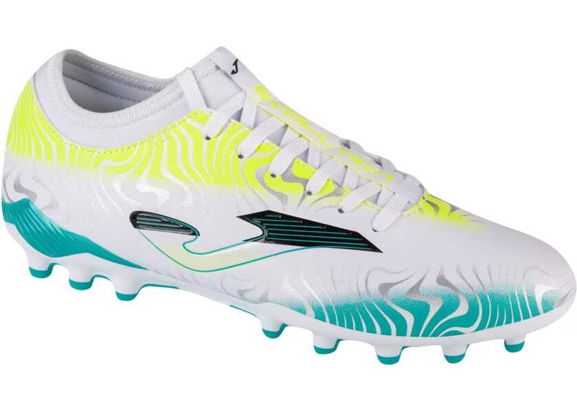 Ghete fotbal Joma Evolution 2402 AG White Barbati (BM 15019909) 1