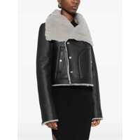 Geci Rick Owens Dama - Geci biker Rick Owens Rick Owens Classic Biker Jacket BLACK PEARL Femei (BM 15021349) - B-mall.ro