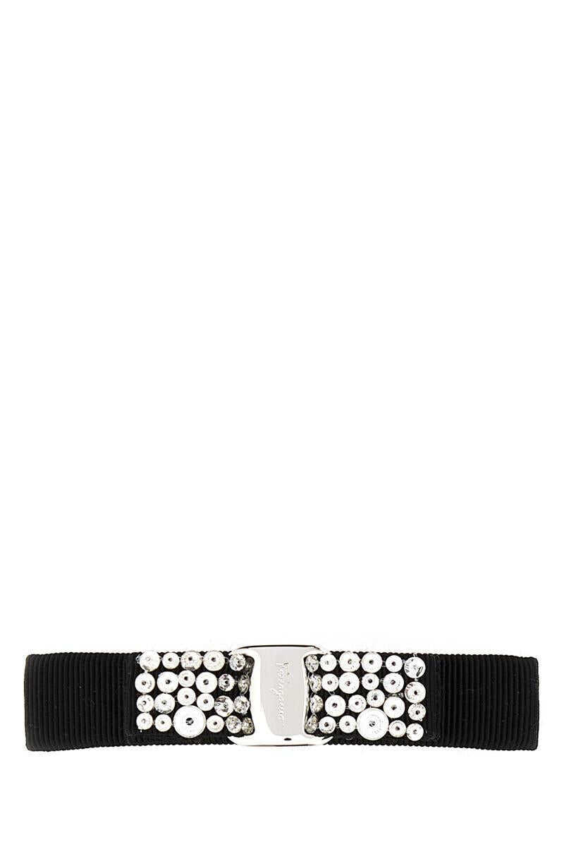 Palarii Salvatore Ferragamo Salvatore Ferragamo Hats And Headbands NEROCRYSTAL Femei (BM 15021667) 1