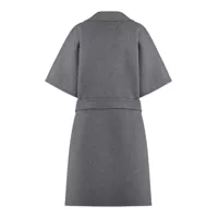 Geci Bottega Veneta Dama - Paltoane Bottega Veneta Bottega Veneta Wool And Cashmere Coat GREY Femei (BM 15022861) - B-mall.ro