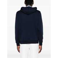 Topuri Brunello Cucinelli pentru Barbati - Bluze de trening Brunello Cucinelli Brunello Cucinelli Cotton Blend Zipped Hoodie BLUE Barbati (BM 15027286) - B-mall.ro