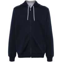 Bluze de trening Brunello Cucinelli Cotton Blend Zipped Hoodie Barbati
