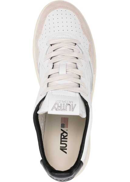 Sneakers AUTRY Medalist Low Sneakers MATCH/SUEDE WHITE/BLACK Barbati (BM 15029617) 4