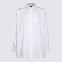 Camasi Fabiana Filippi White Cotton Shirt Femei