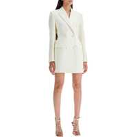 Sacouri office Long Hourglass-Shaped Smoking Jacket Femei