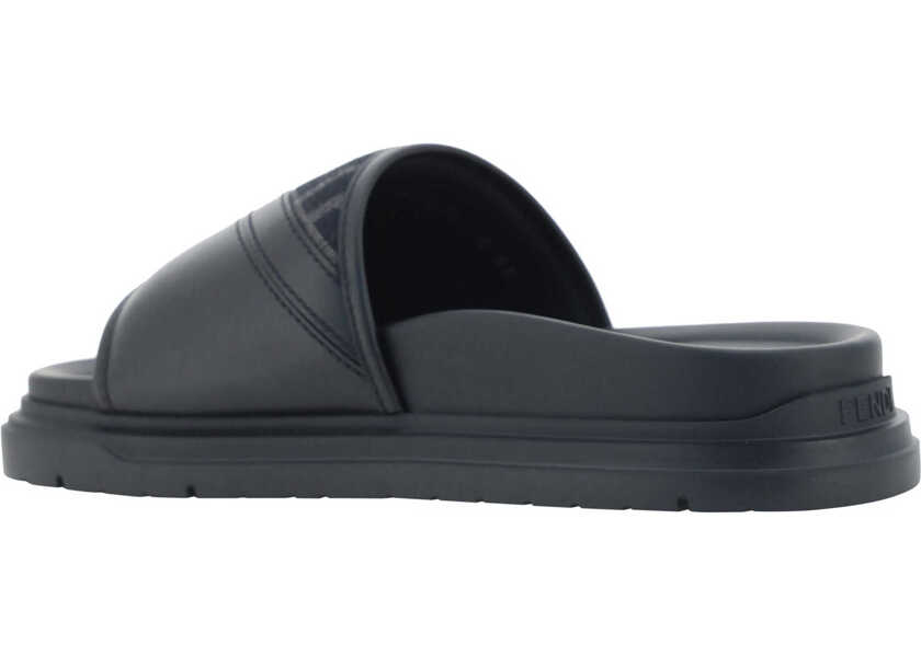 Sandale Fendi Slide Sandals NERONERGRIGIO NERO Barbati (BM 15039826) 3