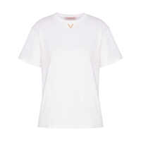 Tricouri Valentino Garavani Vlogo Cotton T-Shirt Femei