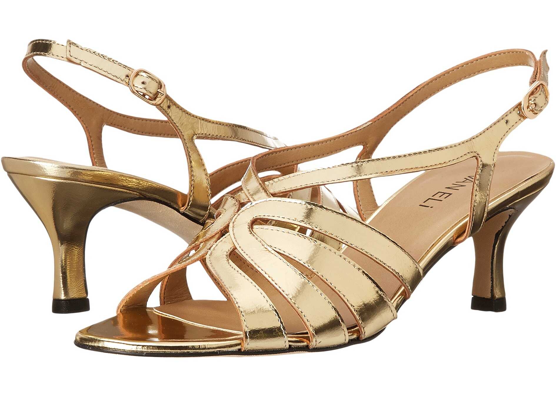 Pantof Vaneli Marza Platino Specchio/GOld Buckle