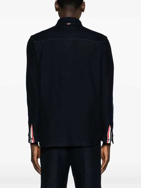 Geci Thom Browne Thom Browne Jackets BLUE Barbati (BM 15046576) 4