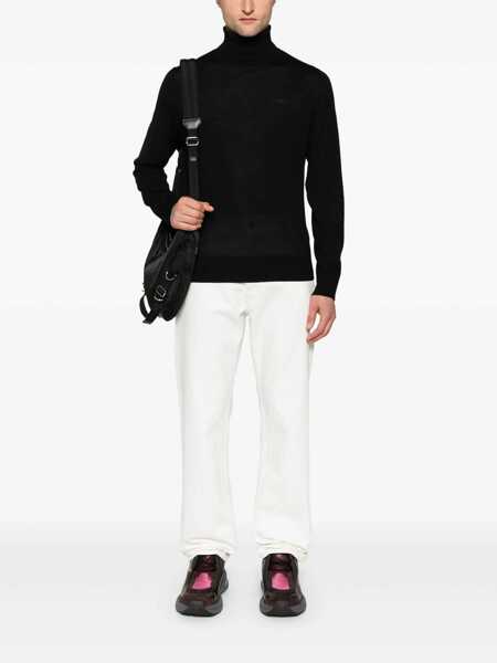 Pulovere DSQUARED2 DSQUARED2 Wool Turtleneck Sweater Black Barbati (BM 15048160) 2