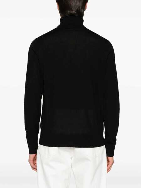 Pulovere DSQUARED2 DSQUARED2 Wool Turtleneck Sweater Black Barbati (BM 15048160) 4